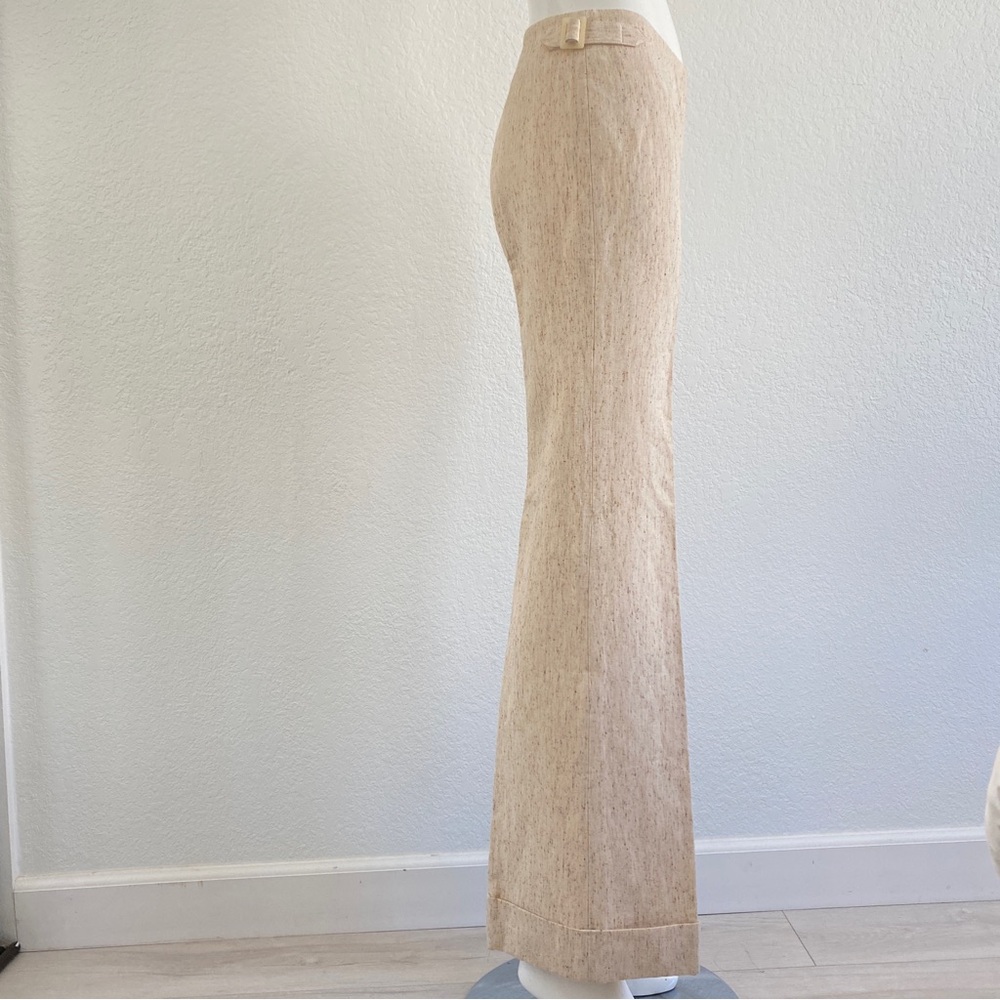 The wright beige wide leg pants